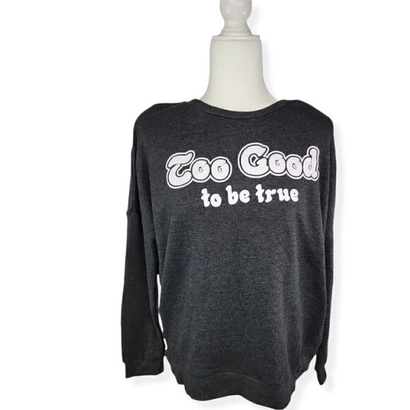 Bongo Dark Gray Sweatshirt Juniors XL - Picture 1 of 4